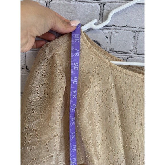 VTG 80's Western Cowgirl Rodeo Square Dance‎ Tiered Eyelet Dress Sz Small NWT - Picture 15 of 16